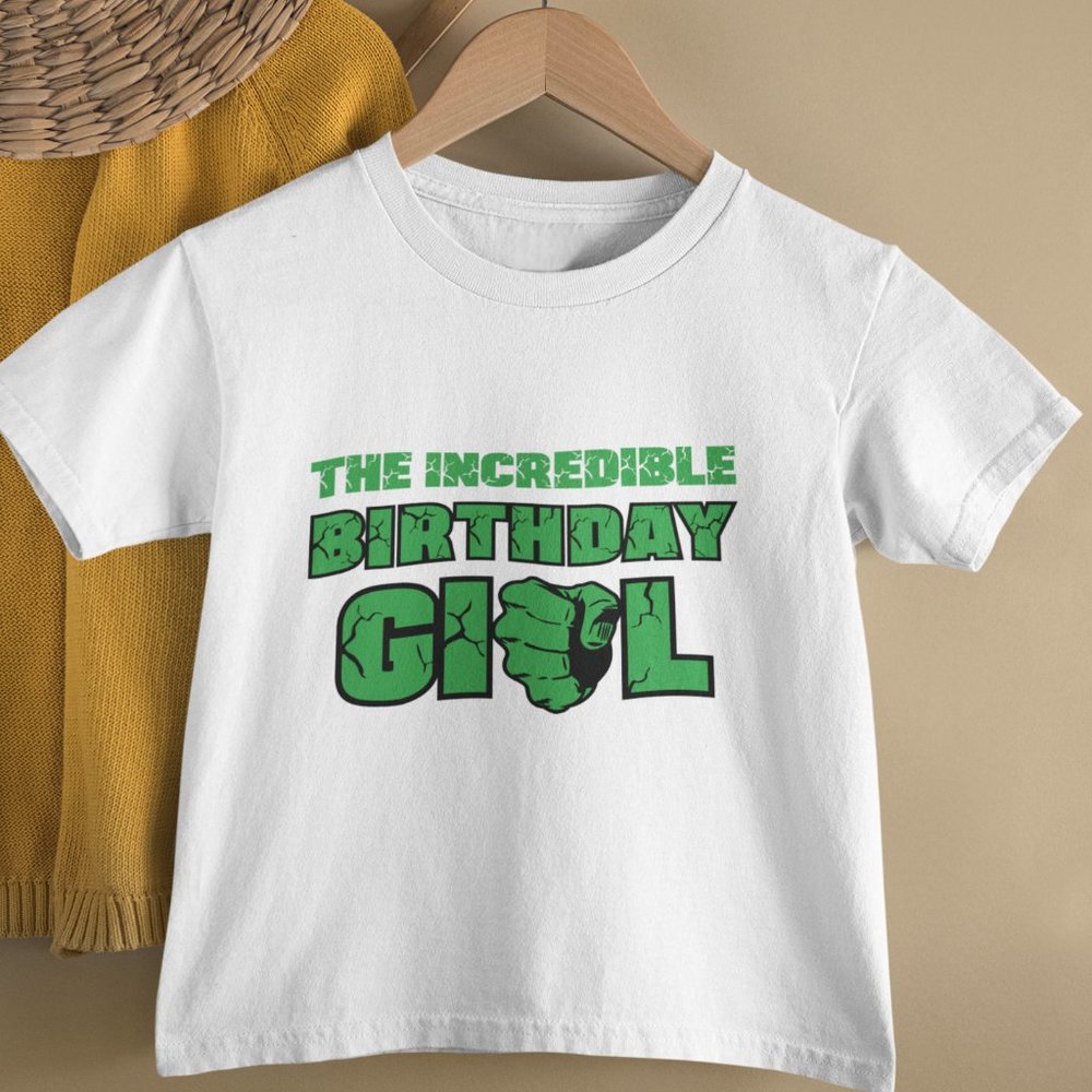 The Incredible Birthday Girl Shirt, Hulk Shirt